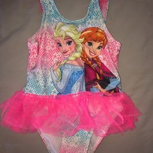 4t frozen Elsa Anna bathing suit
